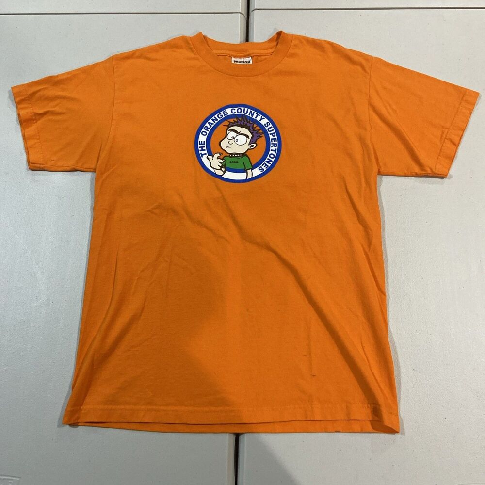 Y2K Cartoon Orange County Supertones Ska Band T-shirt Large